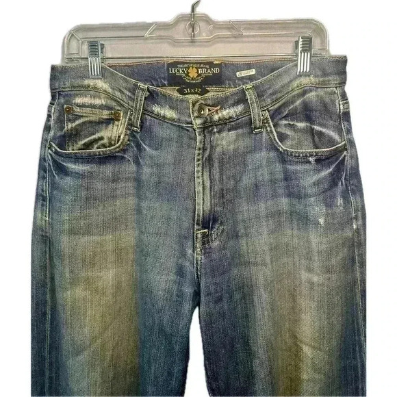 Lucky Brand Mens Medium Wash Relaxed Straight Jeans, Sz31x32 - Picture 2 of 8